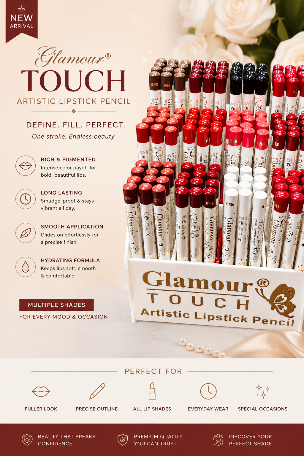 Glamour Touch Artistic Lipstick Pencil
