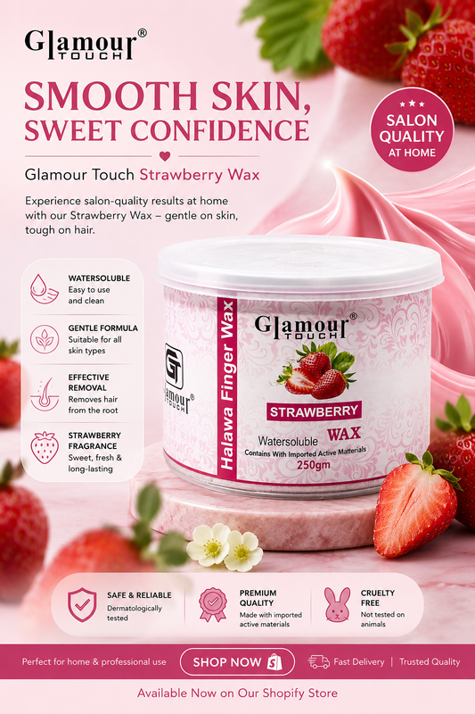 Glamour Touch Strawberry Halawa Finger Wax